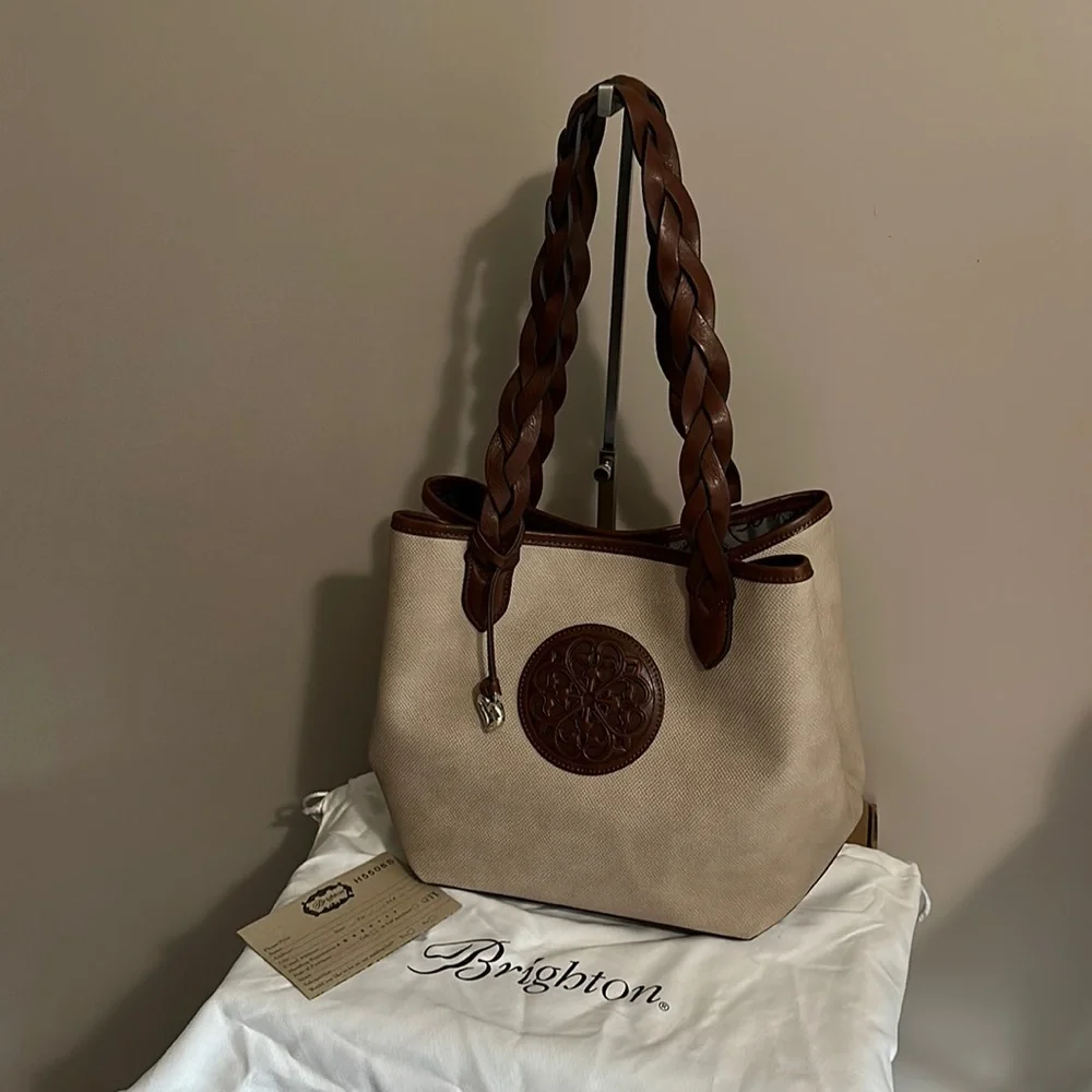 Brighton Cirrus Winged Tote - NWT & Registration Card - Picture 1 of 13